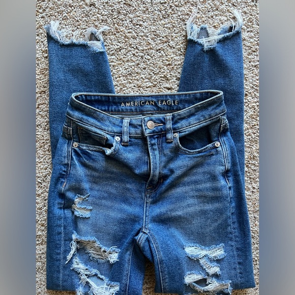 American Eagle Mom Jeans Size 000 - Picture 1 of 3